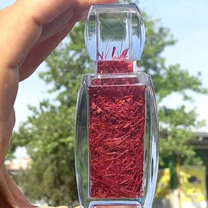 Persian Saffron (2 gram / 0.070 oz) clear bottle